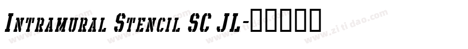 Intramural Stencil SC JL字体转换